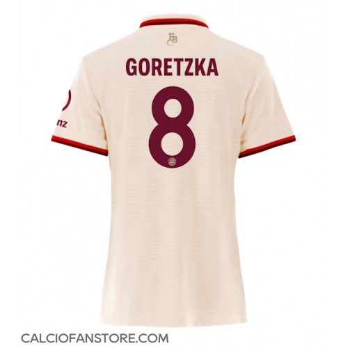 Maglia Calcio Bayern Munich Leon Goretzka #8 Terza Divisa Donna 2024-25 Manica Corta